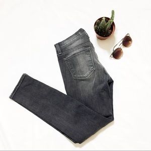 J Brand Grey Distressed Skinny Jeans
